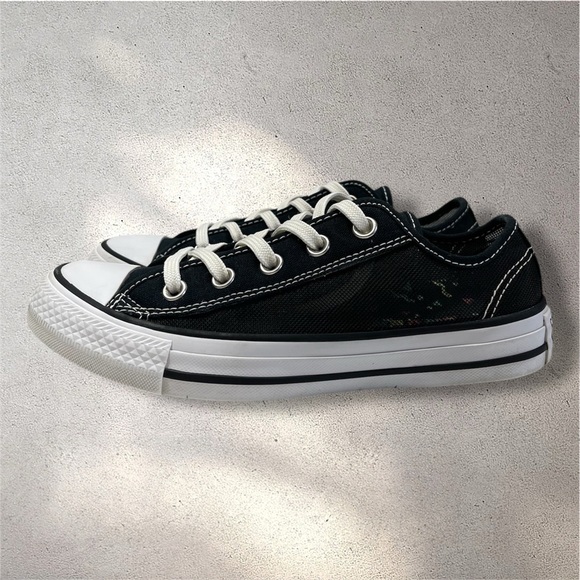 Converse All-Star Low Top Canvas Mesh See Through Sneakers - Picture 3 of 10